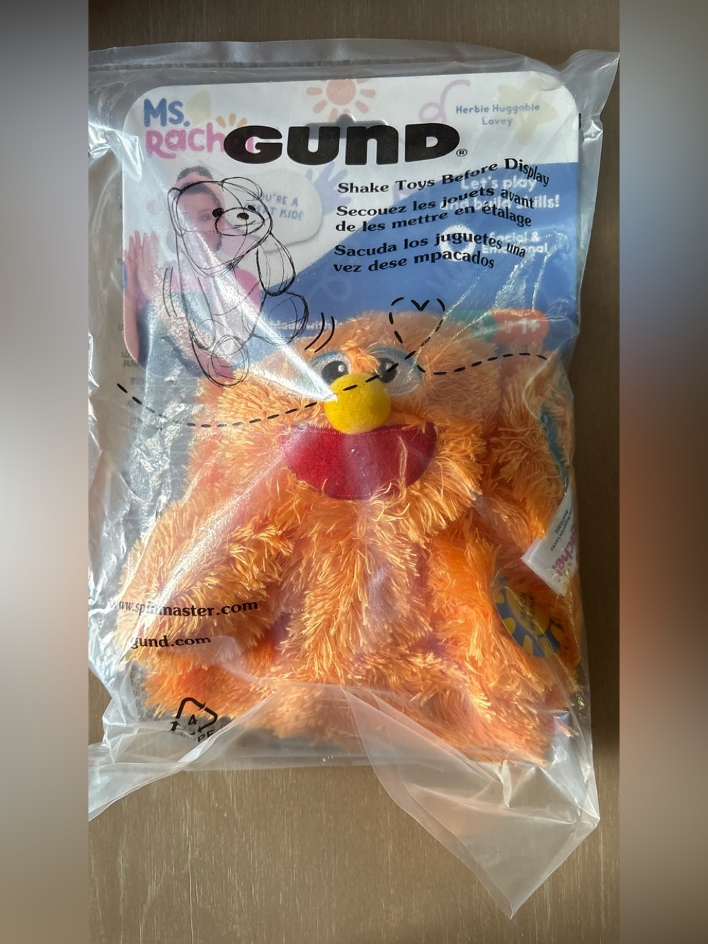 5/$30 Ms. Rachel Baby Herbie Huggable Orange Plush Bird Lovey Sealed! NWT - Picture 7 of 9
